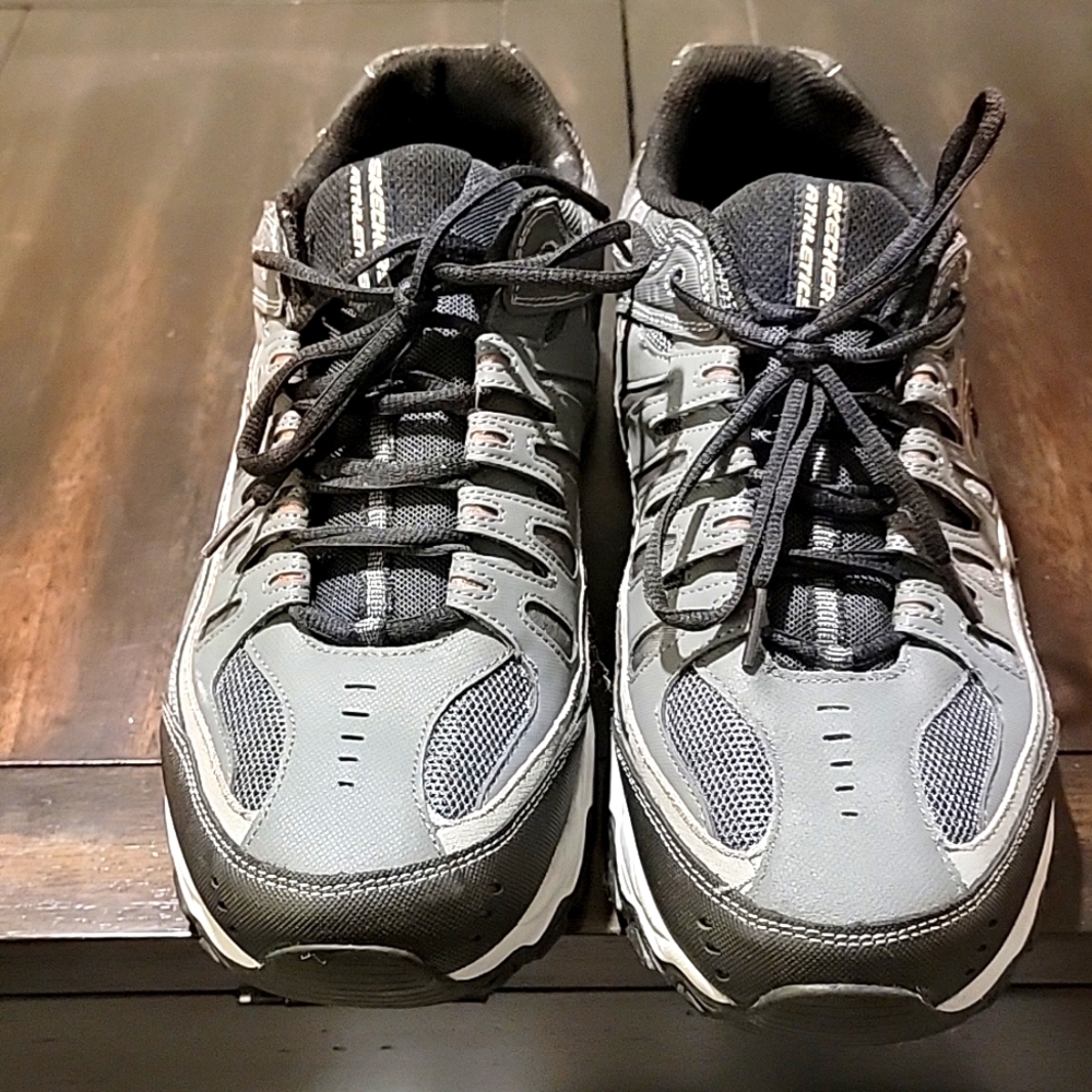 Skechers,14, Grey and Black